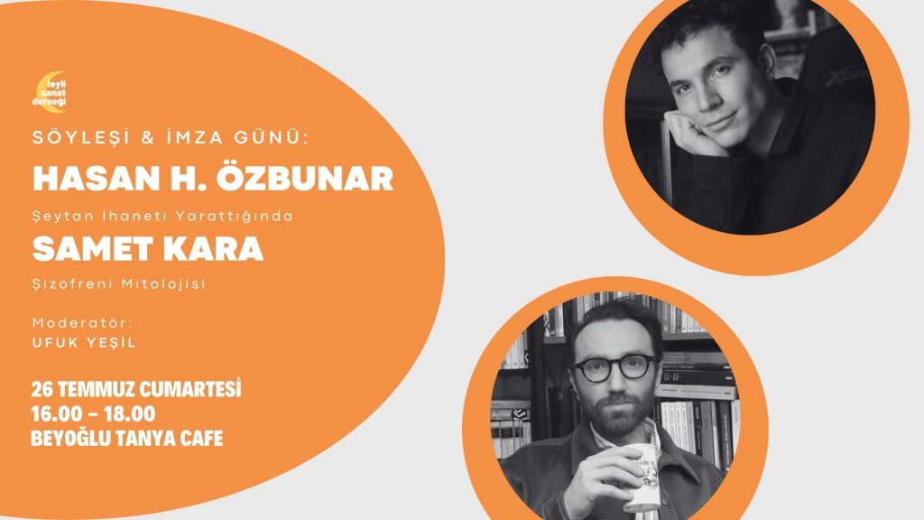 26 Temmuz’da Şiirle Buluşuyoruz: Hasan H. Özbunar ve Samet Kara ile Söyleşi ve İmza Günü